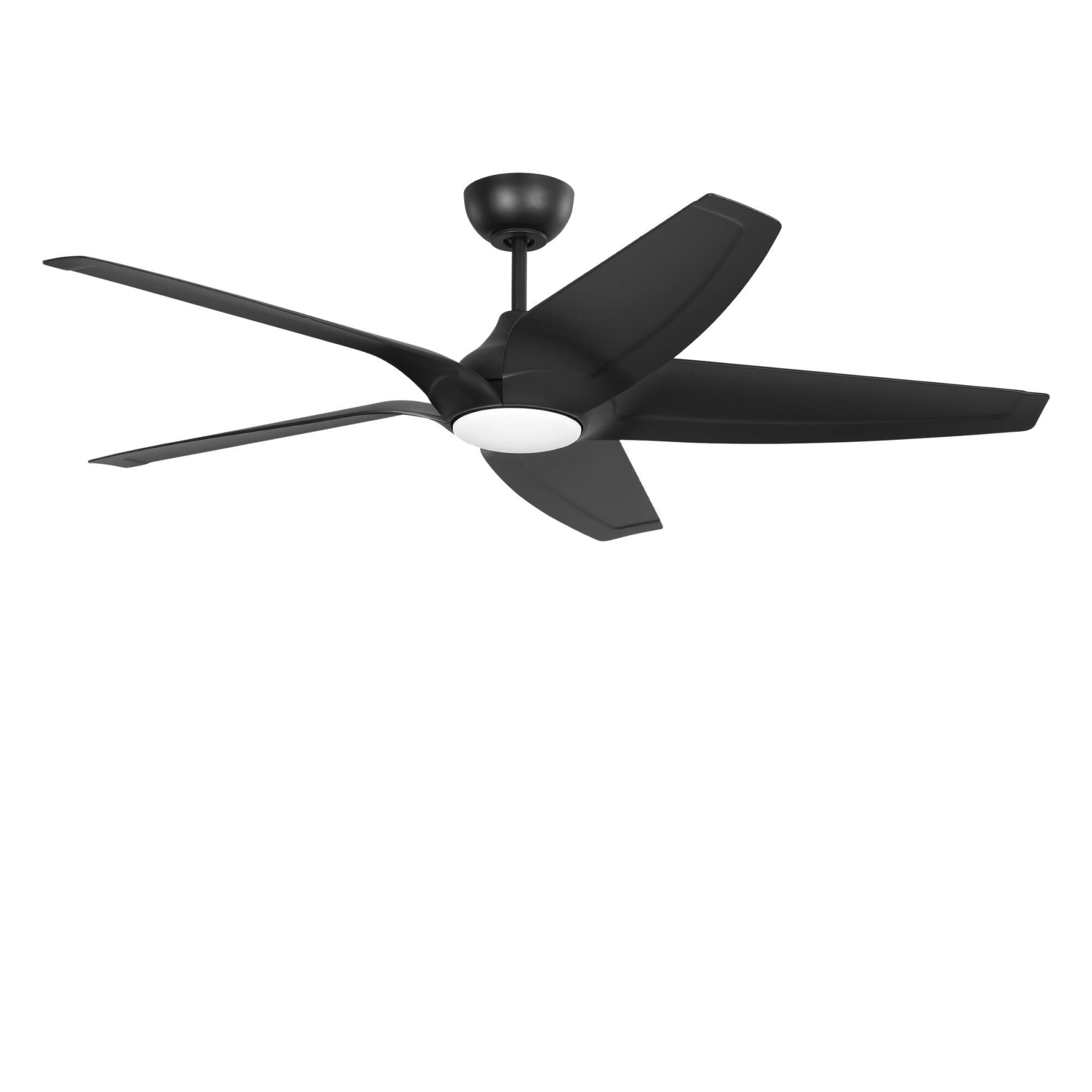 Generation Lighting Dellwood 56 Inch Ceiling Fan with Light Kit - 5DLWCSM56MBKD