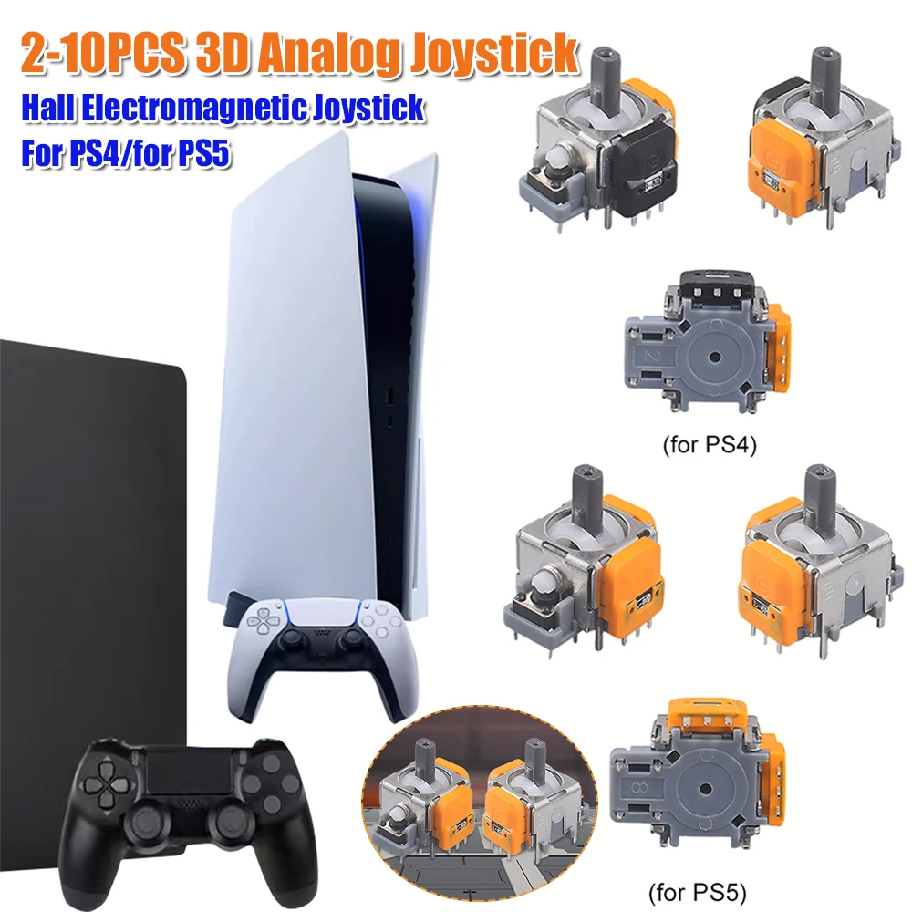 Remplacement du capteur de joystick analogique, joystick analogique 3D, module de joystick de manette de jeu pour PS4/PS5