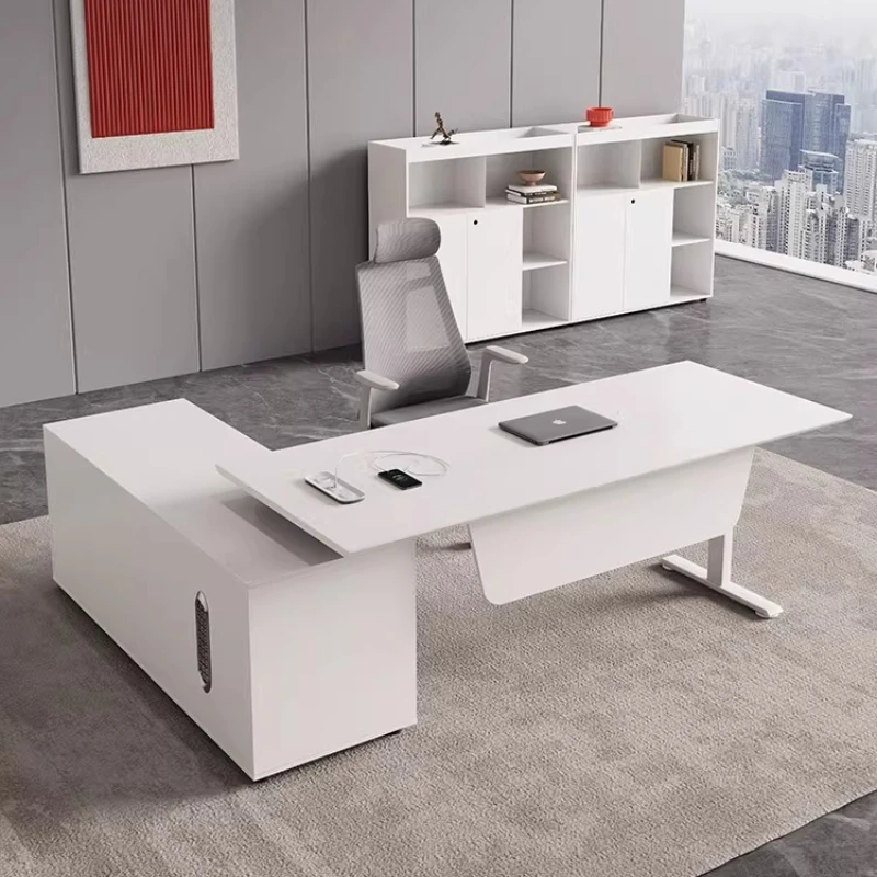 Moderner, einfacher elektrischer Hubtisch, Chef-Schreibtisch, Computertisch, Bürotische und Arbeitsplätze, Bürotisch, klappbarer Schreibtisch, Schreibtische für den Raum. Image