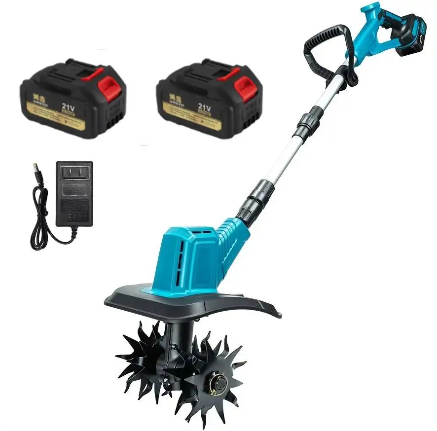 21V Akku Bürstenloser 1500W Elektro-Gartenfräse Rasenmäher Bodenfräse Garten-Elektrowerkzeug Image
