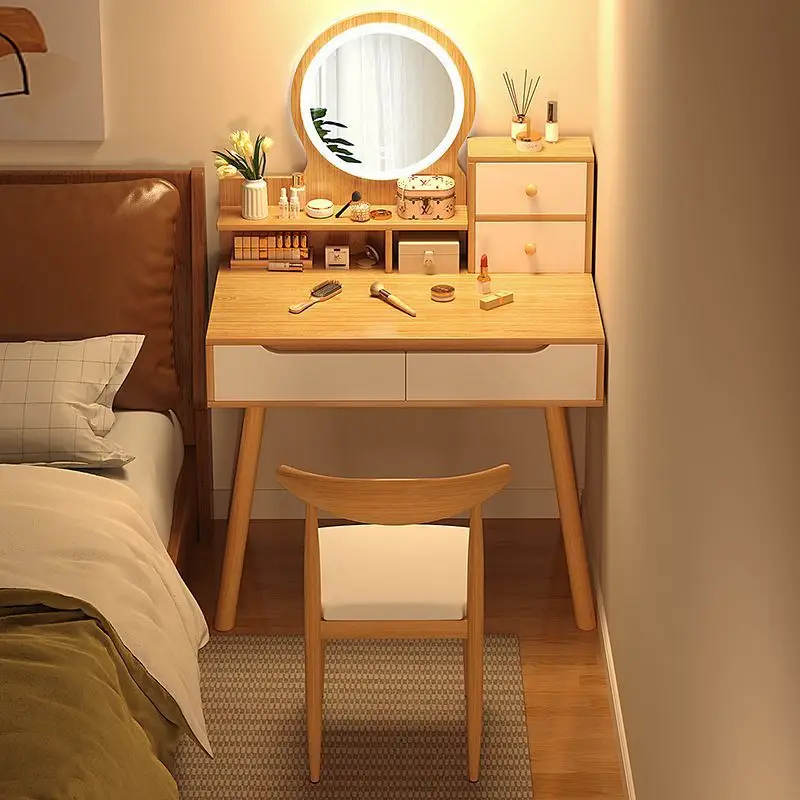 Kommode Schlafzimmer einfach modern chinesisch Licht Luxus Schminktisch kleine Wohnung Schminktisch Schminkspiegel kleiner Schminktisch