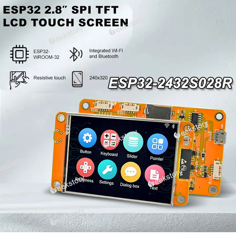 1PCS/2PCS/4PCS 2,8'' ESP32 ESP32-2432S028R Fahrer Display Modul Bord Resistiven Touchscreen TFT mit ILI9341 Modul DIY Teile Image