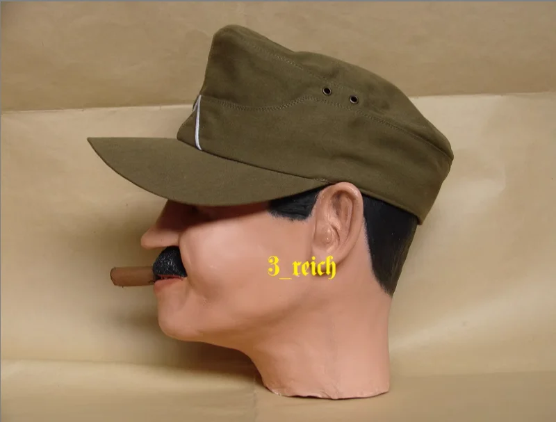 Deutscher afrikanischer Armee-Khaki-Grün (Olivgrün) Soldat Tropischer Feldhut Image