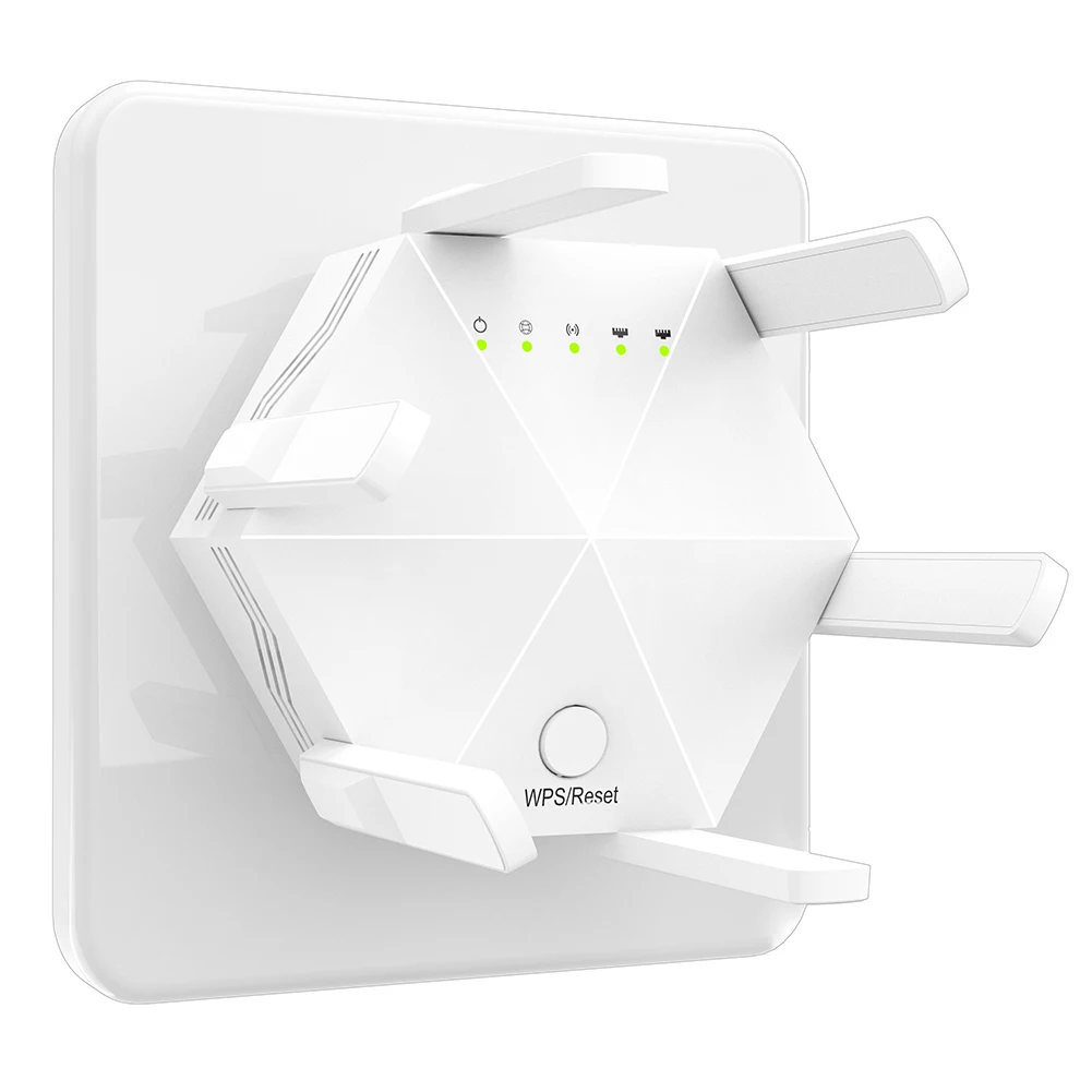 1200Mbps Kabelloser Netzwerk 6 Antennen WLAN-Verstärker Signalverstärker Hochgeschwindigkeits-Erweiterung WLAN-Booster Dual-Band Image
