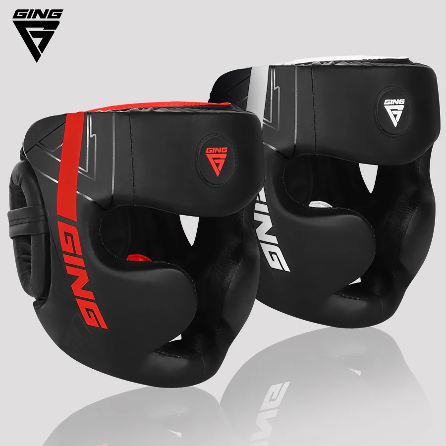 Boxhelm MMA Sicherheits-Kopfschutz für Freikampf Erwachsene Kinder Trainings-Kopfschutz Muay Thai Kickboxen Vollständig Bedeckter Helm Image