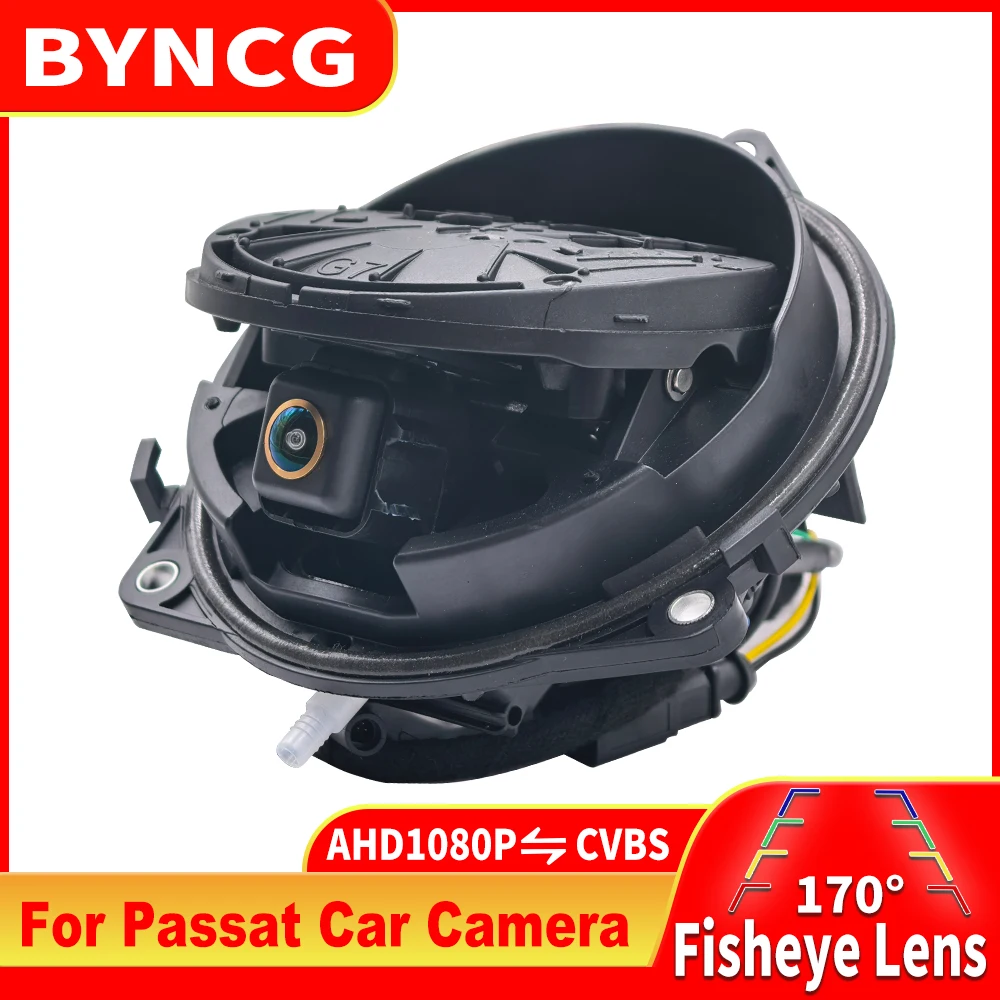 170 ° HD AHD 1080P Logo-Flip-Emblem-Rückfahrkamera für Magotan B6 B7 B8 EOS T-roc Passat Golf Polo 6R 6C CC Beetle Image