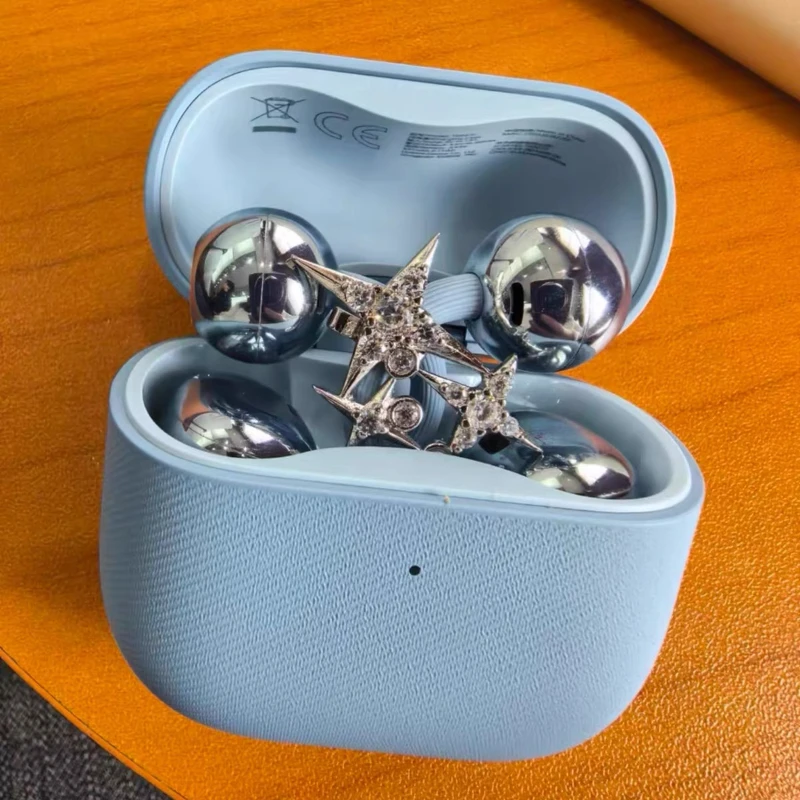 Seestern-Ohrclips als Dekoration für Freeclip2 Kopfhörer mit Diamant-Verschlüssen, Kopfhörer-Accessoires für Modische Koordination Image