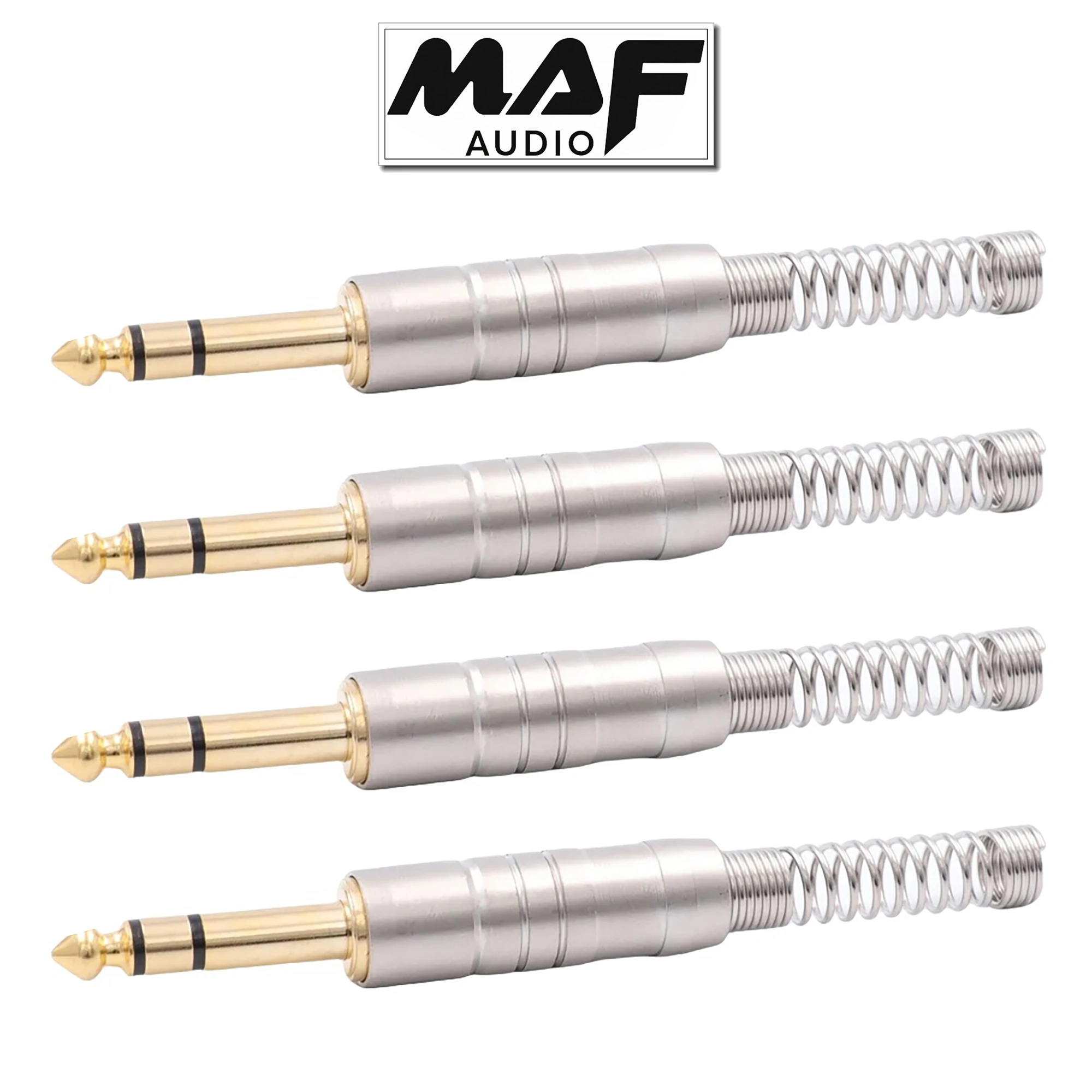 4 Stück Stereo 6,35 mm 1/4 Zoll Lötstecker Kopfhörer DJ Mixer Kopfhörerkabelanschluss Image