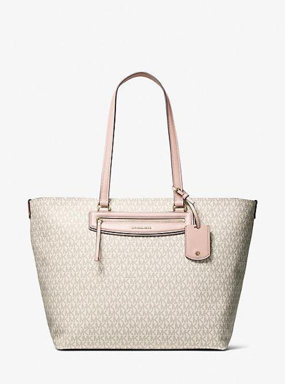 Mk Jet Set Travel Extra-Large Signature Logo Tote Bag