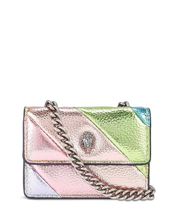 Kensington Micro Quilted Crossbody - Pink - Kurt Geiger Shoulder Bags