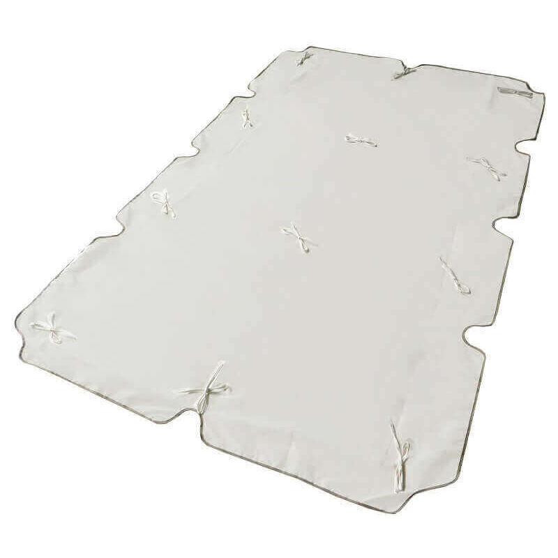 Telo Di Ricambio Per Dondolo Da Giardino 3 Posti In Poliestere Idrorepellente 200x112x1h Cm - Tan