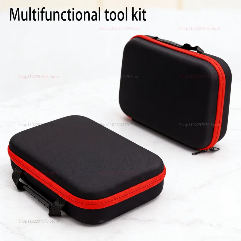 Sac à outils de grande capacité, disponible en 2 tailles, avec bords rouges, sacs à outils imperméables, sac à outils pour électricien, trousse à outils