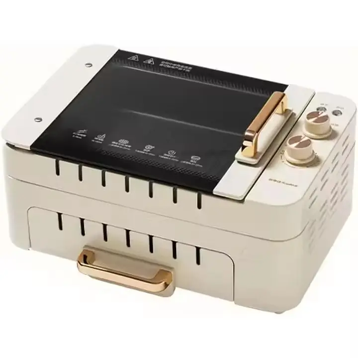 3-in-1 Elektrogrill, Kebab-Grill, Rotierender Kebab-Grill, Multifunktionaler Rauchfreier Elektrogrill für den Haushalt Image