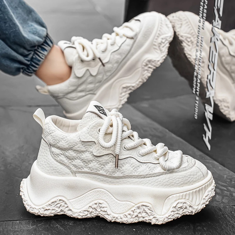Designer Herren Freizeitschuhe Mode Sneakers Outdoor Wanderschuhe Erhöhung rutschfeste Sportschuhe Bequeme Freizeitschuhe