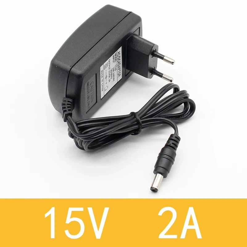 1 Stück 15V2A AC 100V-240V Konverter Adapter DC 15V 2A 2000mA Netzteil EU Stecker 5,5mm x 2,1-2,5mm Image
