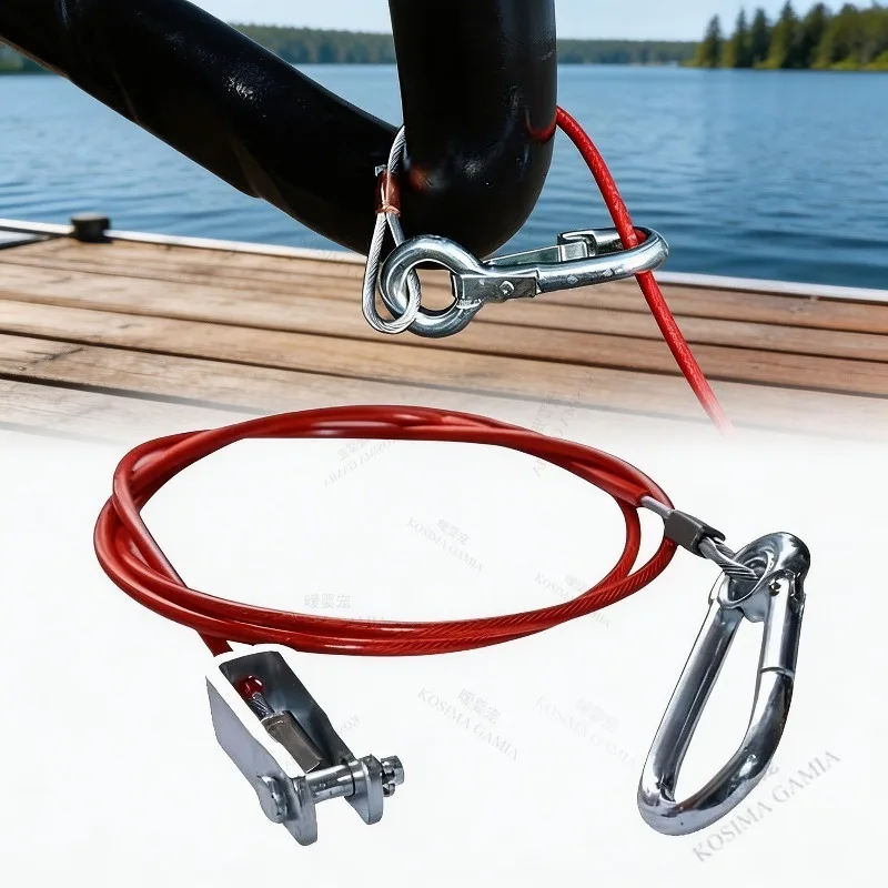 Wohnwagen-Notbremsseil Sicherheitskabel Edelstahl Bremsseil Zubehörteile Rostfrei Hochbelastbar Image