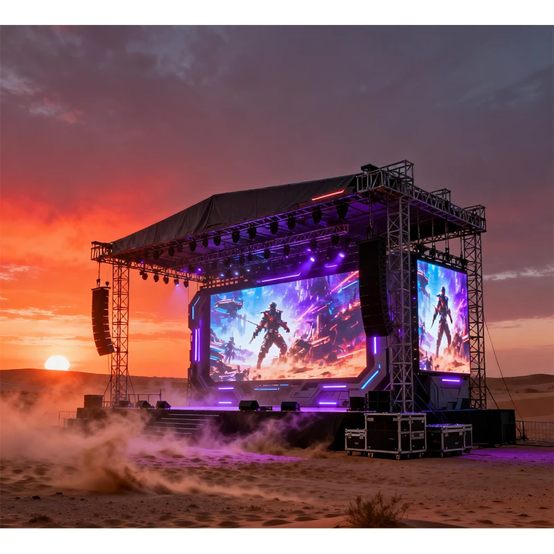 Neuer Trend K-Serie P2.604mm HD-Werbe-LED-Bildschirm für den Außenbereich 2x1m 6.5x3ft Videowand für Veranstaltungen und Konferenzräume Image