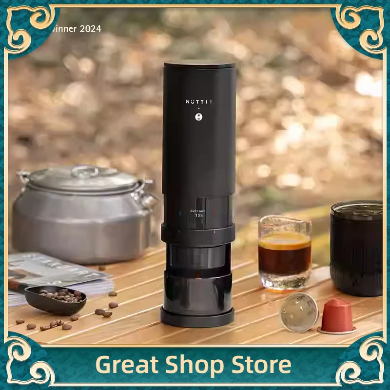 Timemore × Nuttii Tragbare Kapsel-Espressomaschine Reise- & Outdoor-Kaffee-Extraktor Kompakt Kabellos Für Espresso Unterwegs Image