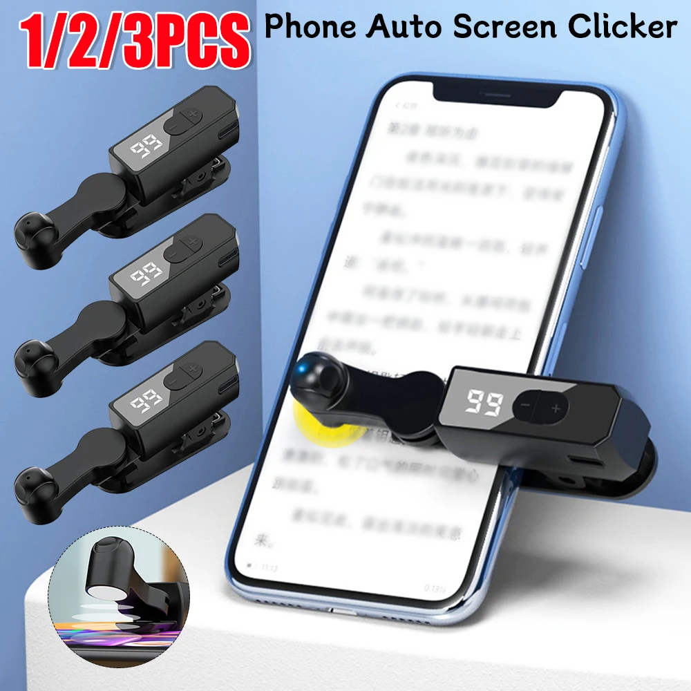 1/2/3PCS Screen Auto Clicker For Smart Phone Apps Video Live Streaming Gadget Smartphone Game Screen Touch Tripods Screen Tapper