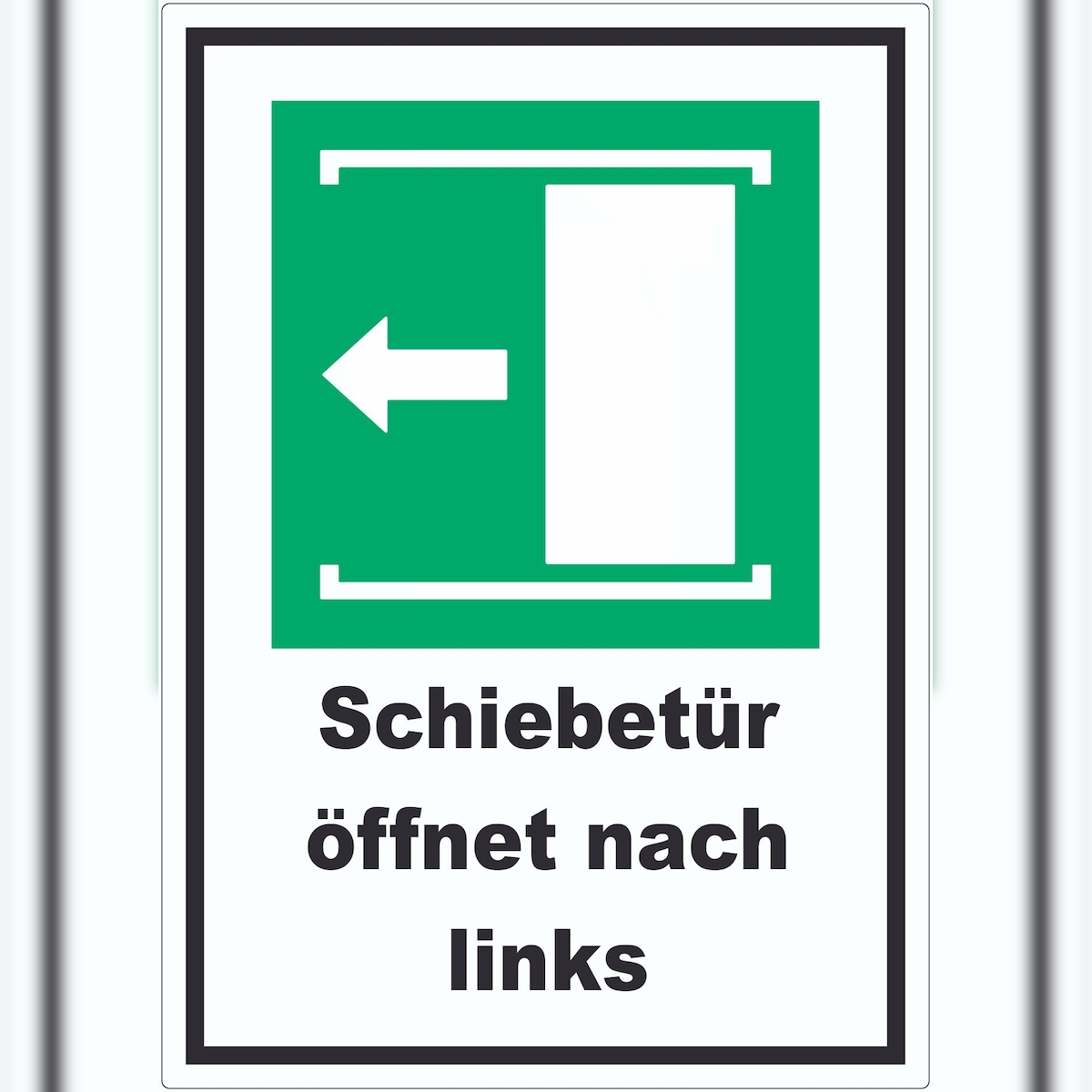 HB-Druck Schiebetür öffnet nach links Aufkleber A0 (841x1189mm) Image