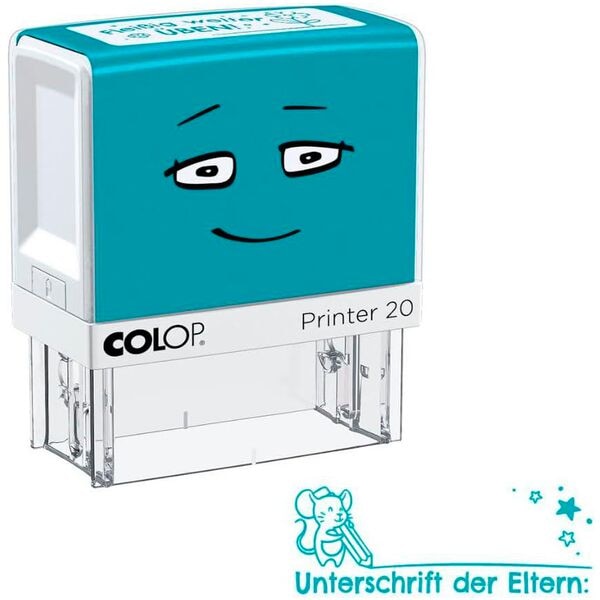 Colop Stempel »NIO School« Unterschrift der Eltern: blau Image