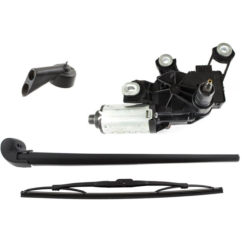Audi A3 8p 2003- Set: Motorino Tergicristallo + Braccio Tergicristallo Posteriore + Spazzola + Ugello Lavavetro Posteriore 3 Pezzi Set