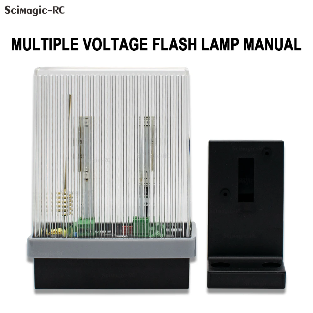 Sicherheitsschutz-Warnleuchte, blinkender Alarm, wählbarer Dual-Spannungsmodus 12–24 V/85–265 V für Toröffner Image