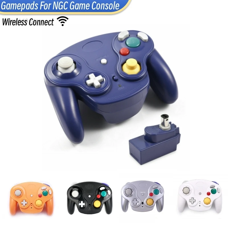 5 Farben Kabelloser Gamepad-Controller für NGC-Spielkonsole mit 2,4G-Adapter Gamepads Joystick für GameCube Videospielkonsole Image