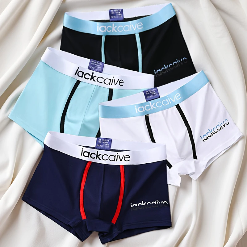 1/4 Stück Boxershorts Herren-Unterhosen Homme Unterwäsche Boxershorts für Männer Baumwolle Herren Paar Sexy Set Calecon Lot Weich Image