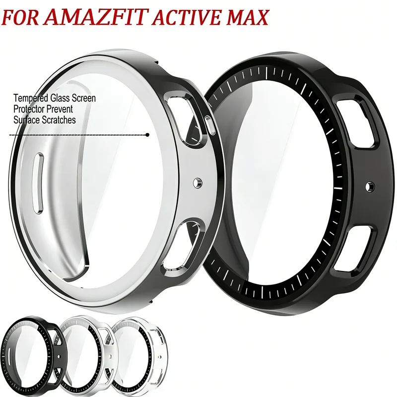 Neue PC/TPU-Schutzhülle für Amazfit Active Max mit hochauflösendem Glas und Membranintegration Image