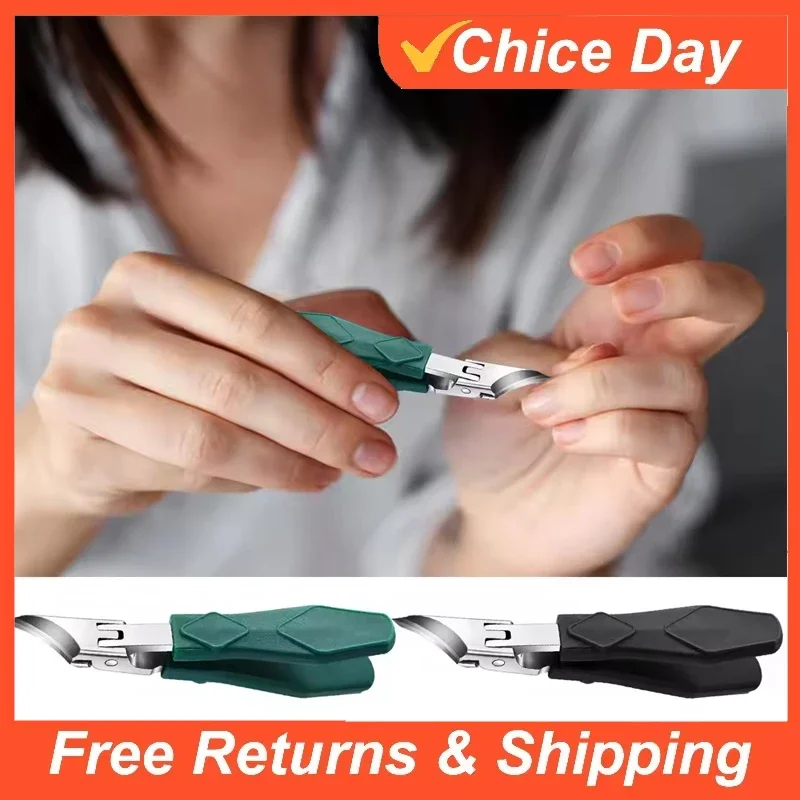 Anti-Spritz-Nagelknipser für dicke, eingewachsene Zehennägel, diagonale Zange, Nagelschneider, Haushalts-Maniküre, neu, Amagi Image