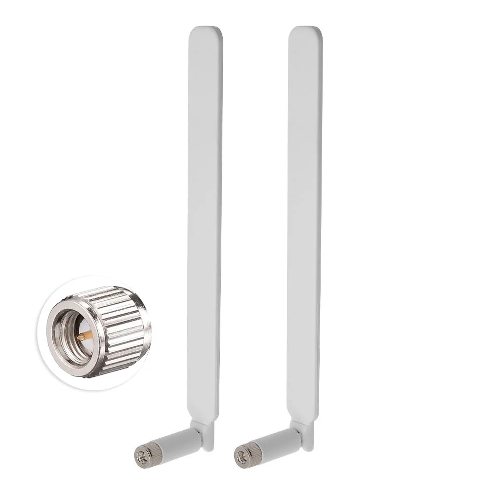 2 Stück 4G LTE WLAN-Router-Antenne 2X 5dBi Signalverstärkungsantenne mit SMA-Anschluss für B310 B593 B315s E5186s CPE Router Image