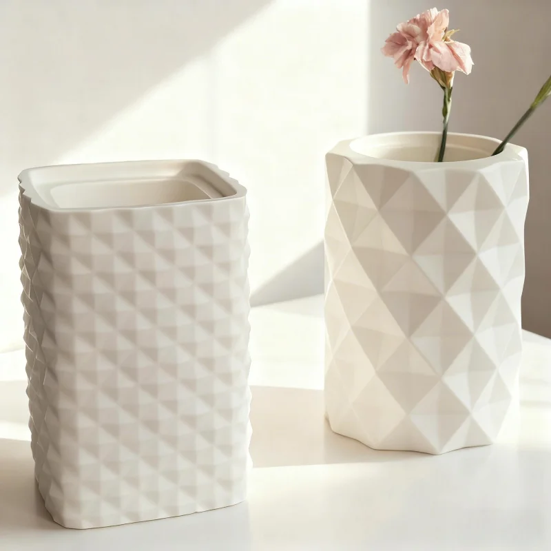 Getrocknete Blumen Vase geometrische Betons tift Behälter Silikon form runde Zement Blumentopf Vase handgemachte Gips Wohnkultur Form Image