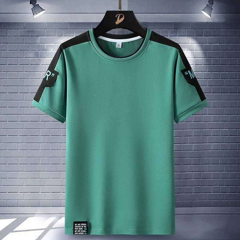 Kurzarm T-Shirt für Männer 2024 Sommer weiß schwarz T-Shirt Top T-Shirts klassische Marke Mode Kleidung plus Größe M-5XL o Hals T-Shirt