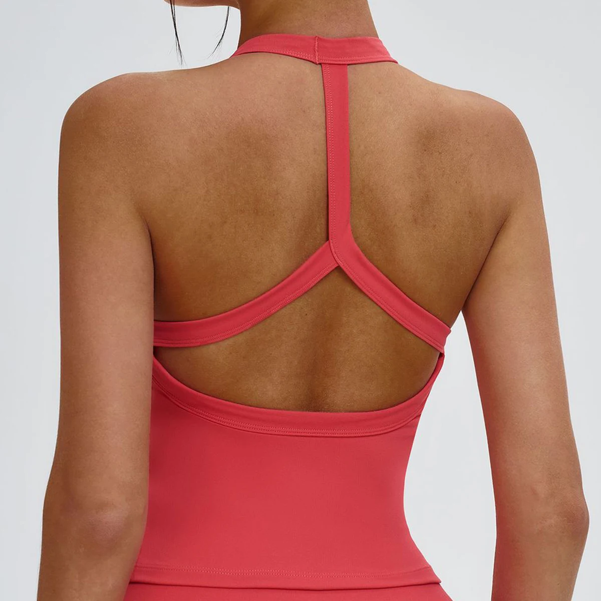 Vêtements de sport haut de sport dos nu vêtements de sport femmes gilet froissé respirant tasses amovibles réservoir de Yoga tenues d'entraînement hauts gilet de sport