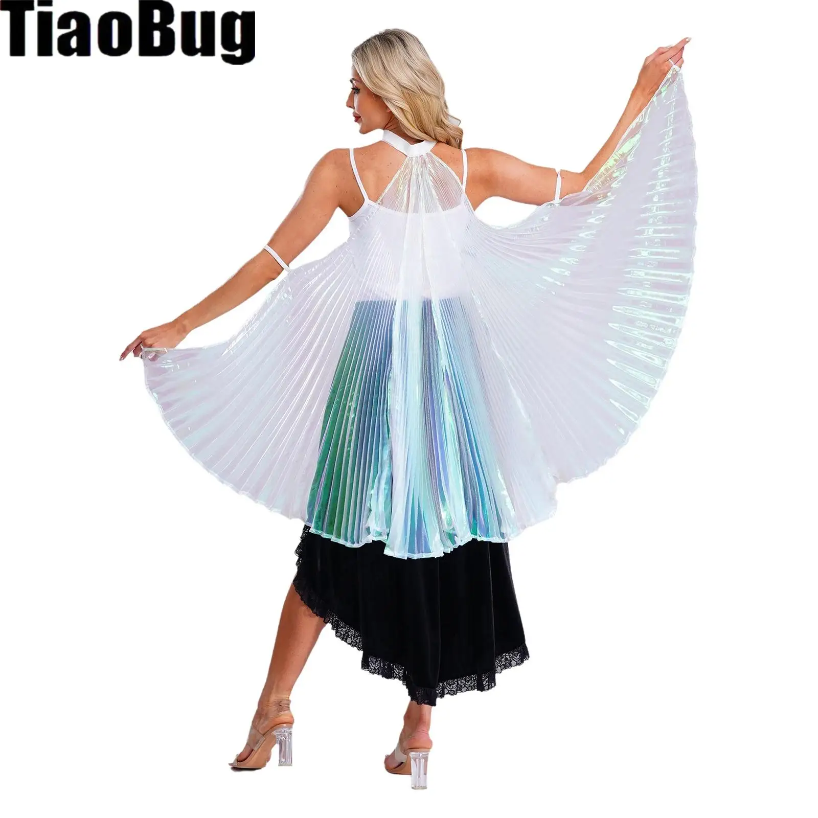 Ailes de danse du ventre, ailes de fée idéales pour les danseurs adultes avec extension à 360 degrés et ailes extensibles pour la performance