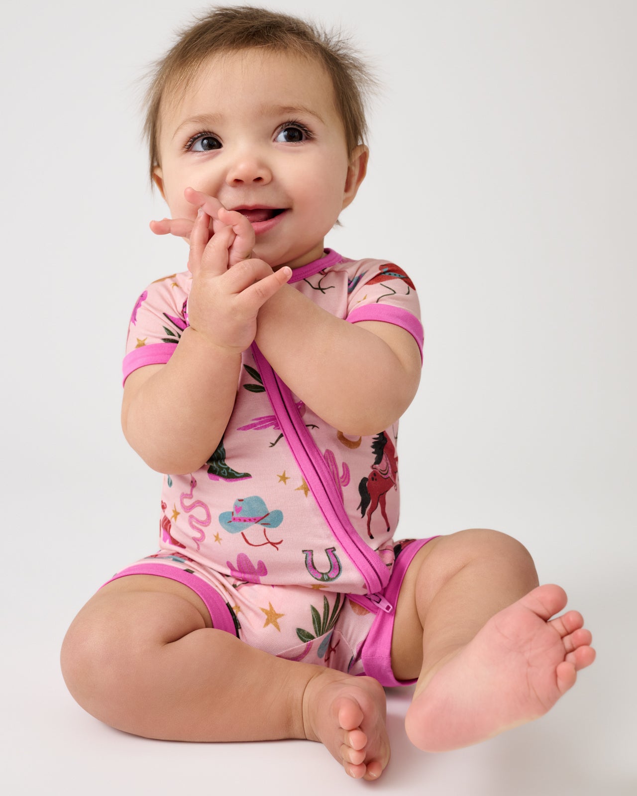 Pink Rancher Roundup Shorty Zippy - 3T