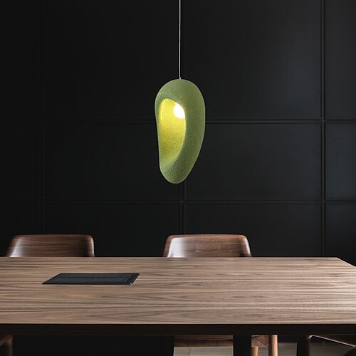 LED-Pendelleuchten, Leuchten, Licht, Harz, grün, Schlafzimmer, Wohnzimmer, Loft-Dekor, industrielle Vintage-Lampe, verstellbare Hängeleuchte, 1 Stück, 110–240 V Image