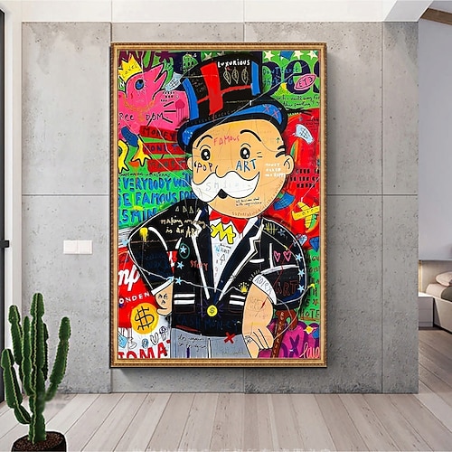 Handgefertigtes handgemaltes Ölgemälde Wall Street Art Heimdekoration Dekor gerollte Leinwand ohne Rahmen ungedehnt Image