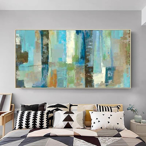 Mintura handgemachte abstrakte Ölgemälde auf Leinwand, Wandkunst, Dekoration, modernes Bild für Heimdekoration, gerolltes, rahmenloses, ungedehntes Gemälde Image