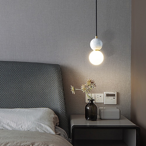 8cm Pendellaterne Design Pendelleuchte Kupfer Messing modern 220-240v Image