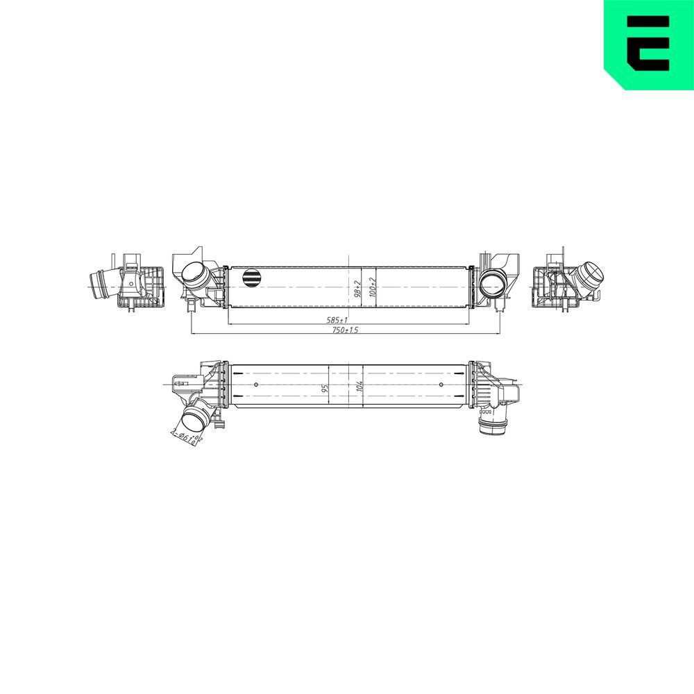 ERA Ladeluftkühler 672063 für MINI BMW 7617597 17517617597 Image