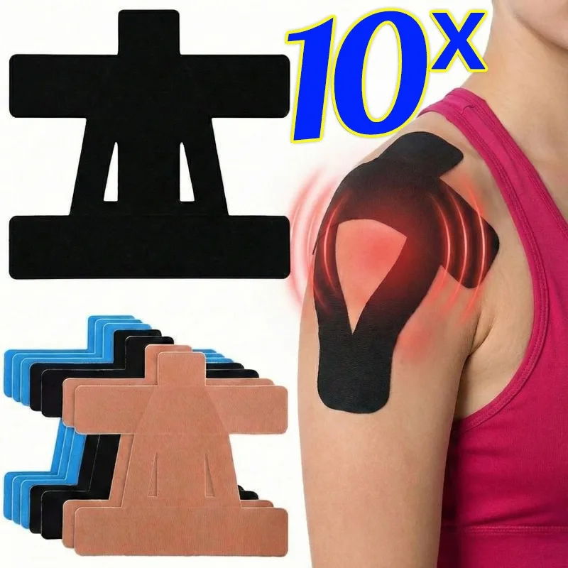 1/10pcs Shoulder Sports Tapes Waterproof Elastic Tape for Pain Relief Breathable Stickers for Men DIY Accessorie Sport Outdoor