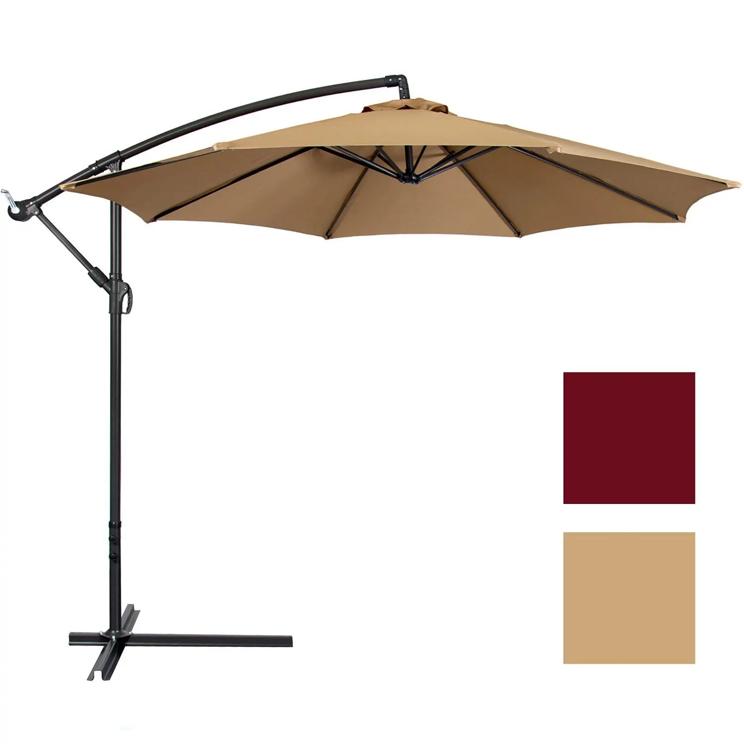 2/2,7/3m Gartenschirm-Abdeckung Wasserdichter Strand-Sonnenschirm UV-Schutz Outdoor-Garten Sonnenschirm Ersatz-Abdeckung Image