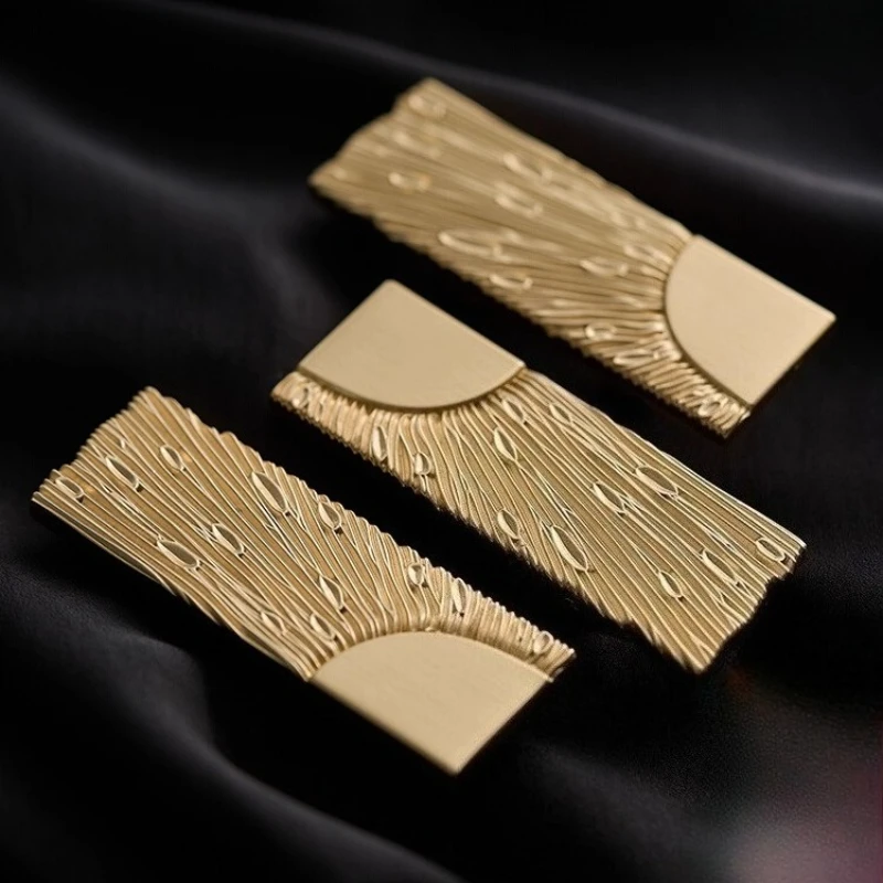 Kreativer französischer Messing-Schrankgriff, chinesischer antiker Kleiderschrank, Tür, Schubladengriff, leichter Luxus-Schrank, Möbel, langer Griff