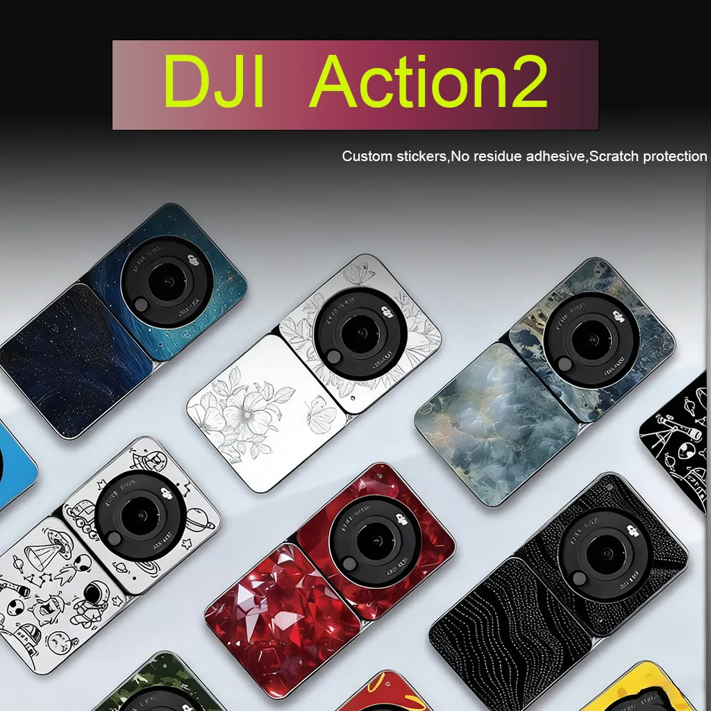 Für DJI Action2 Sportkamera Aufkleber Wasserdicht Vinyl Aufkleber Dekoration Schutzdekoration Image