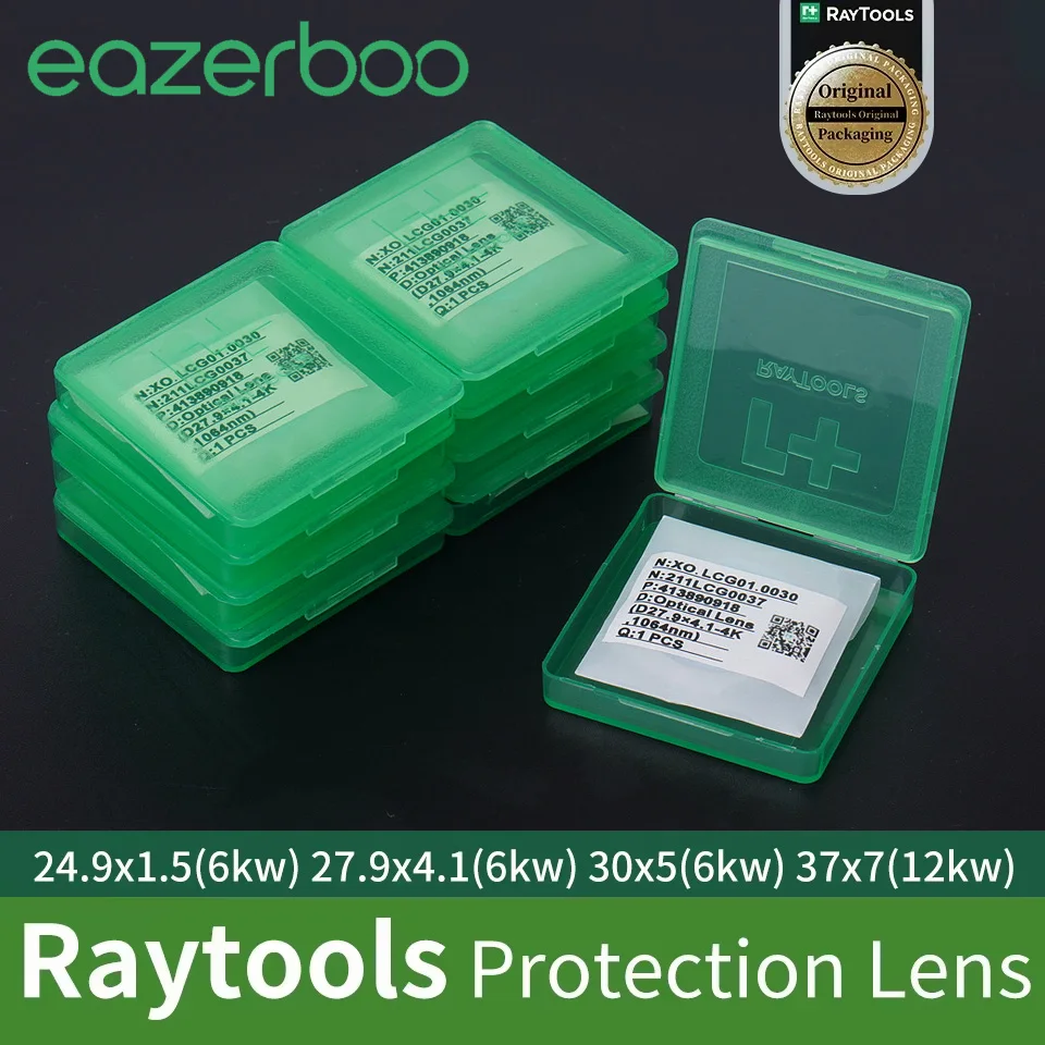 Raytools Original Laser-Schutzfensterlinse 24,9 x 1,5 27,9 x 4,1 37 x 7 Schutzlaser-Maschinenlinse für Raytools BT210S/BT220 Image