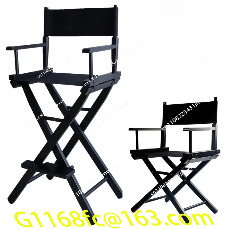 Hochwertiger Outdoor-Freizeit-Klappstuhl aus massivem Holz, Bar-Make-up, Hochstuhl für die Internet-Promi-Ausstellung Image