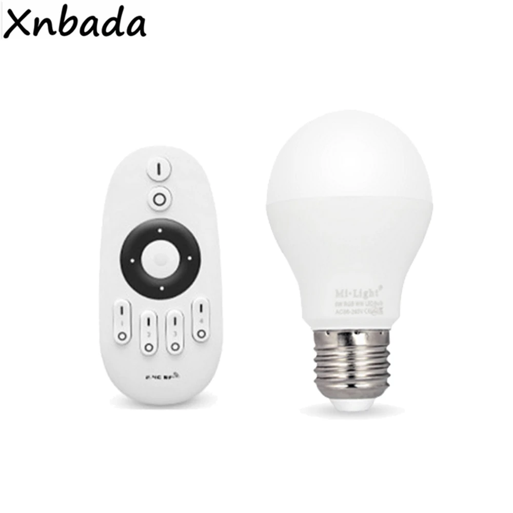 MiBoxer(Milight) 2,4G E27 6W CW WW Led-lampe Led Lampe AC85-265V Wireless RF Remote Led Controller Für CW WW led-lampe