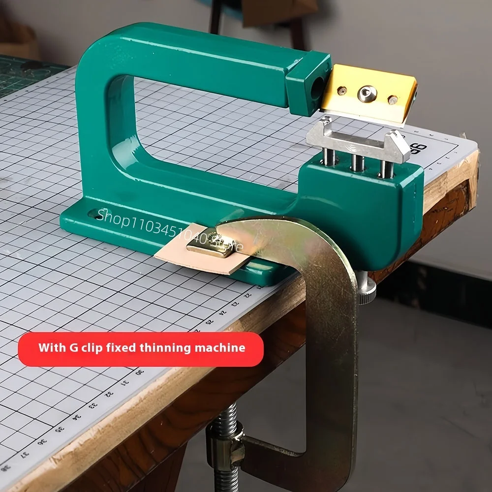Neue DIY Lederhandwerk Splitter Skiver Schälschälmaschine Cut Skiving Schaufel Lederverdünnungsmaschine Image